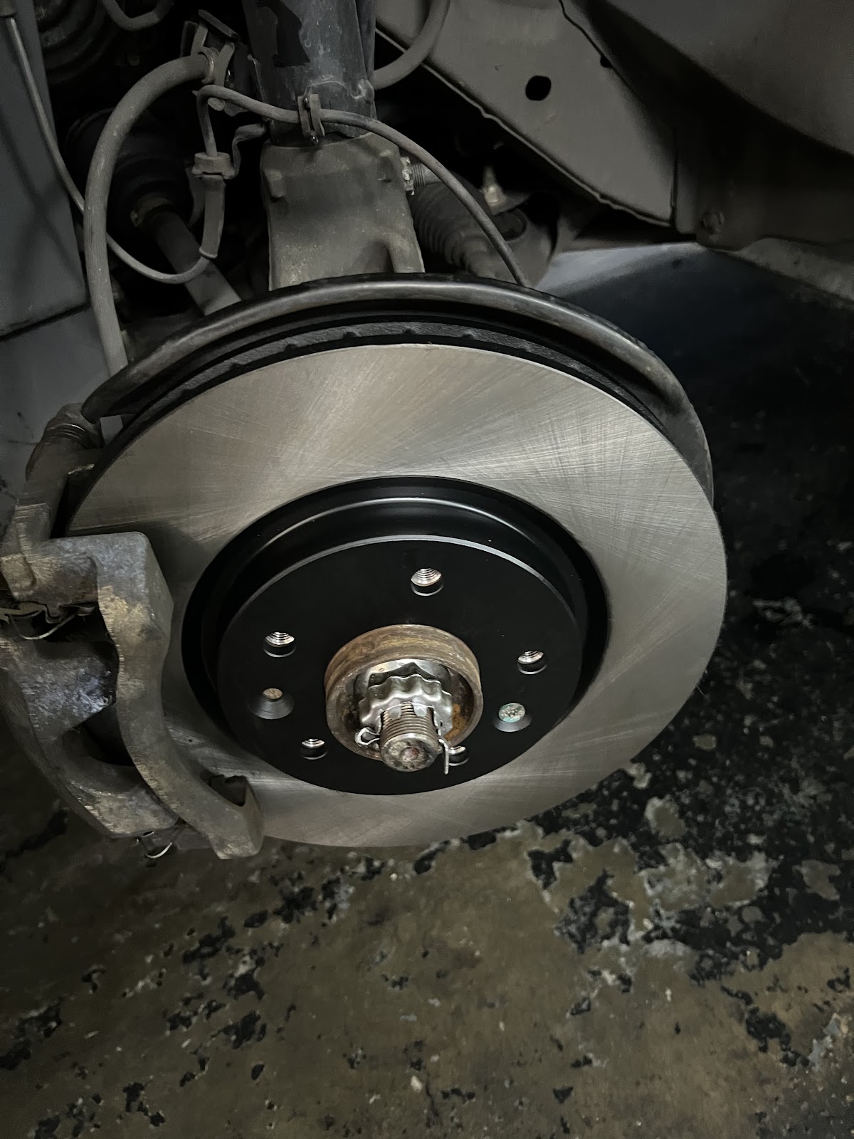 Fresh brake disc fitted