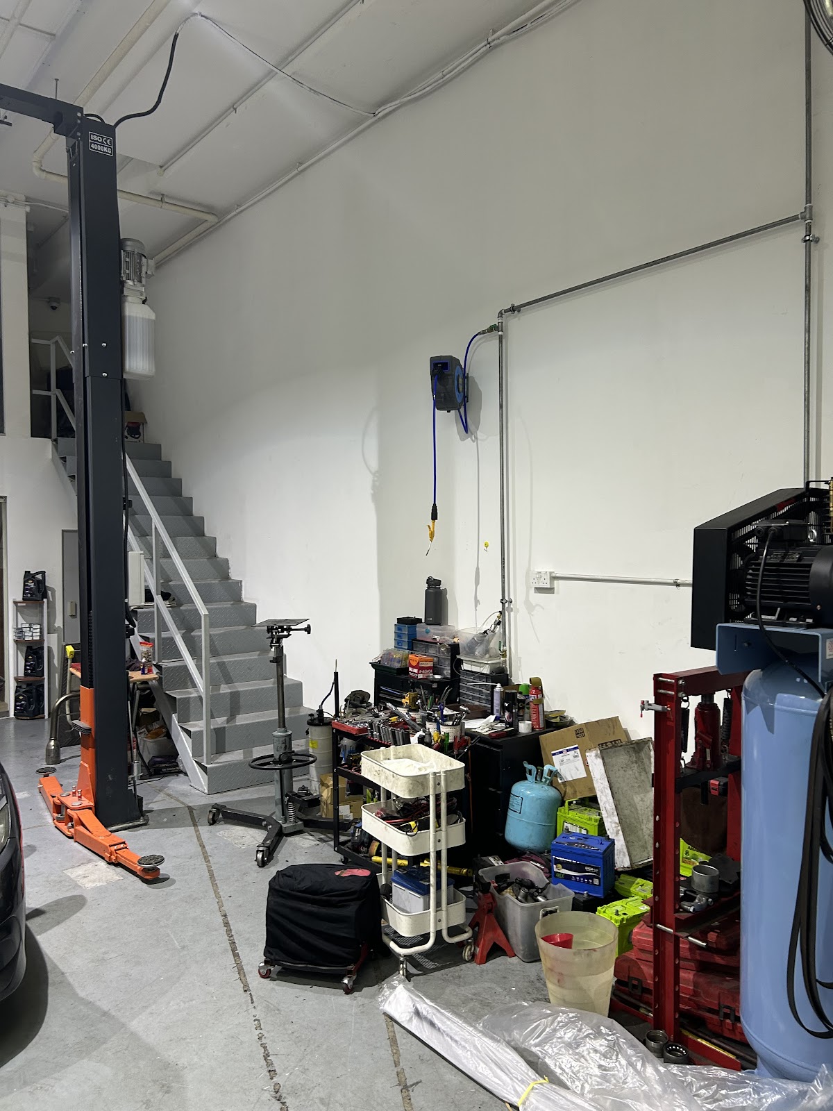 The working end of the shop
